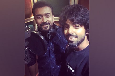 Suriya and GV Prakash Kumar