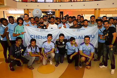 Manchester City supporters came out in numbers to catch a glimpse of the six trophies