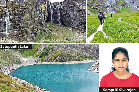Trekking to Satopanth Lake offers a majestic view of the Himalayas