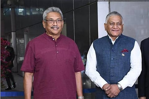 Gotabaya Rajapaksa and V.K. Singh