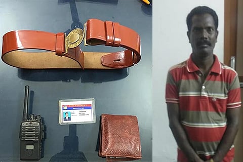 Jayaprakash; A belt, an identity card and a walkie talkie seized by the police