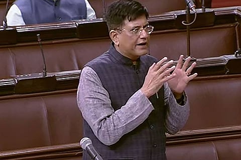 Union Minister Piyush Goyal at RS