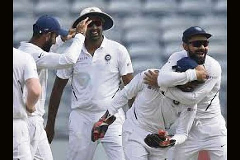 Pune Test: India thrash SA by an innings and 137 runs