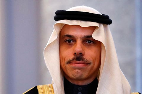 Saudi Arabia's Foreign Minister Prince Faisal bin Farhan Al Saud