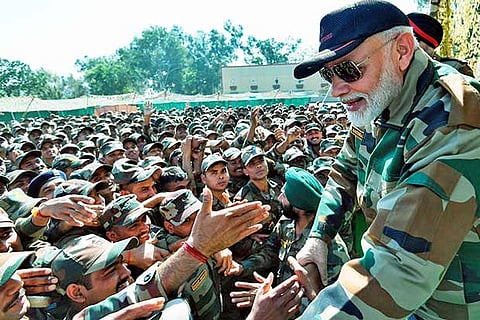 PM Modi celebrates Diwali with soldiers at Line of Control
