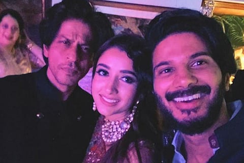 Dulquer and SRK at Big B?s Diwali party
