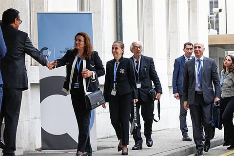 Syria government hits at 'occupation', opposition urges justice as peace panel opens