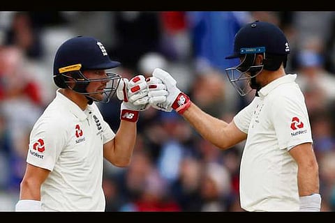 Burns, Root help England steady ship and reach 125/2 at tea