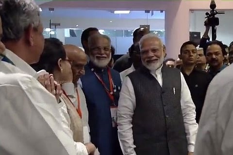Modi lauds the efforts of ISRO
