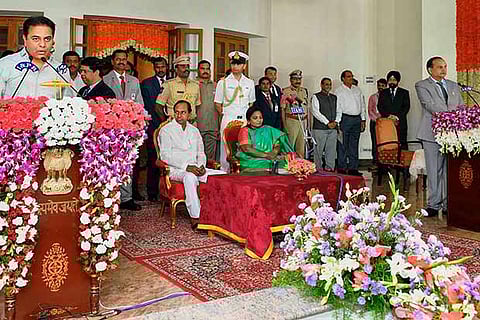 Six ministers inducted into Telangana cabinet