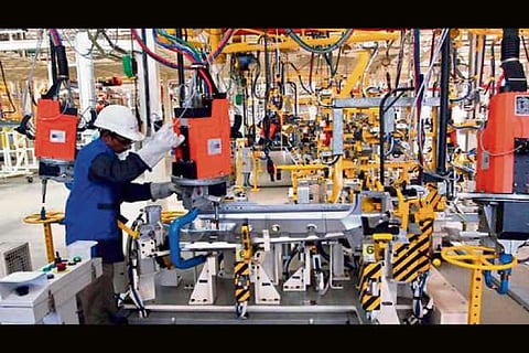 Industrial output growth drops to 4.3 pc in July