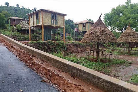 Tree-top houses constructed by the Forest Department at Top Sengattupatti