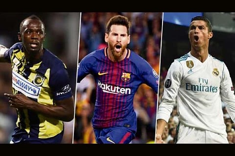 Bolt a fan of Ronaldo, calls Messi a genius