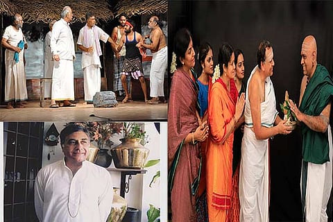 A still from the previous staging of Water and Trinity (right)