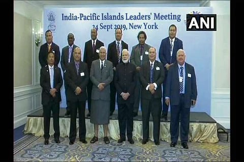 PM Modi meets with leaders of Pacific Island countries in NY