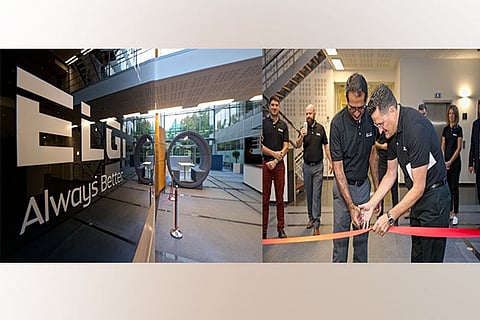 At the opening of the Europe headquarters in Belgium