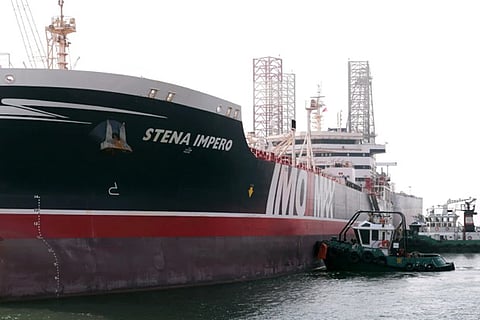 British-flagged tanker docks in Dubai after Iran release