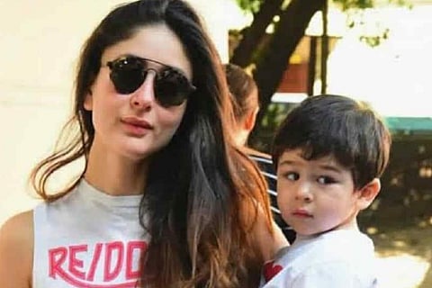Taimur makes 'pasta' necklace for mom Kareena