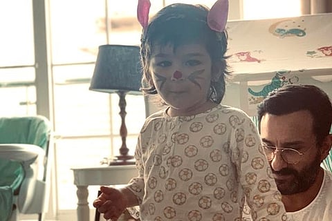 Kareena posts pictures of her 'Easter bunnies' Taimur, Saif