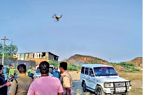 Drone helps cops nab four arrack smugglers from AP