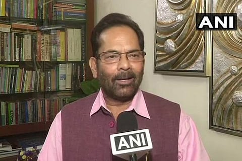 Minority Affairs Minister Mukhtar Abbas Naqvi