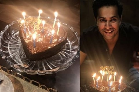Varun Dhawan cuts heart-shaped cake at home on 33rd birthday