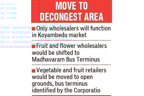 Retailers to shift from Koyambedu market today