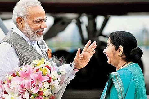 PM Modi remembers Sushma Swaraj on her death anniversary