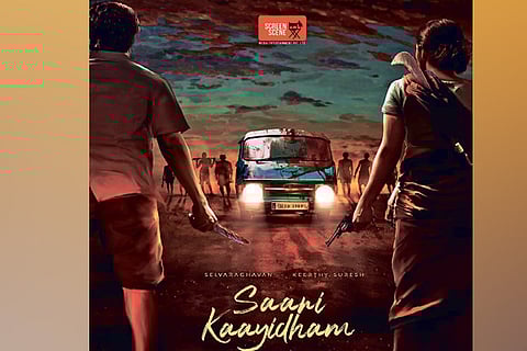 First look poster of Saani Kaayidham