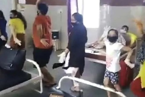 Family breaks into dance in hospital on recovery from COVID-19