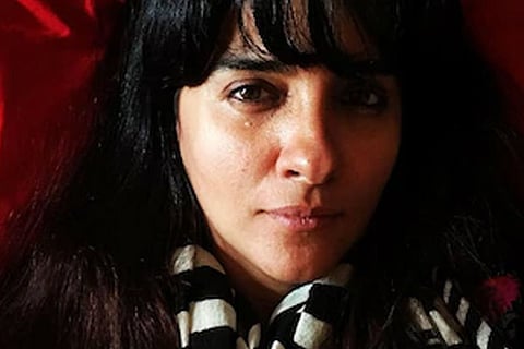 Shruti Seth in extreme close-up, sans make-up