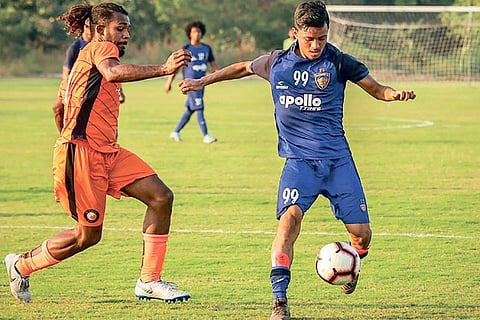 Aman Chetri (right) will be part of CFC?s squad in ISL 7