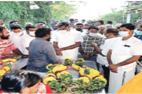 Minister hands over solatium to kin of mother, 2 girls washed away in Koundanya