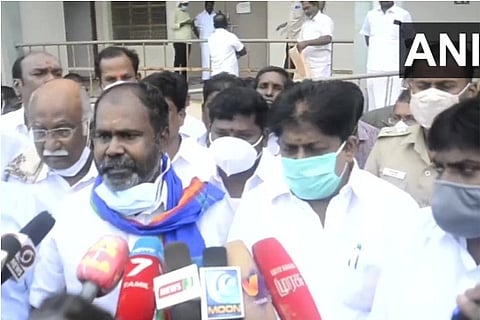 RB Udayakumar visits coastal Rameswaram ahead of anticipated Cyclone Burevi