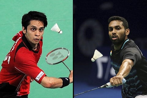 Parupalli Kashyap (L) and H.S. Prannoy