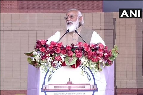 Source: ANI; 'New Parliament Building Will Be A Symbol Of Atmanirbhar Bharat' said PM