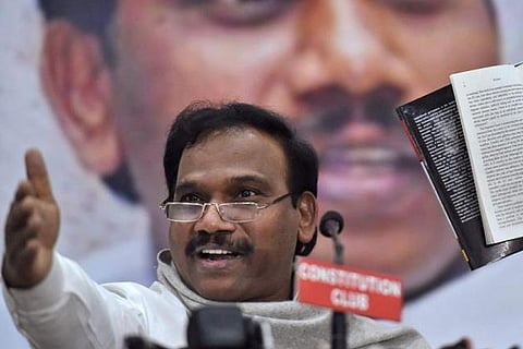DMK leader A Raja booked over 'provocative' remarks against Jayalalithaa