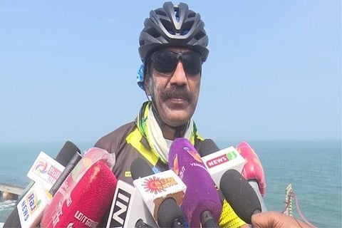 DGP Sylendra Babu Cycles 600 Km In 36 Hours