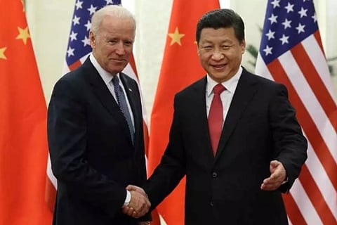 Joe Biden and Xi Jinping