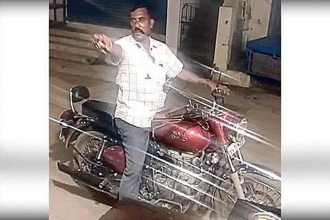 SSI Harinath in the viral video.