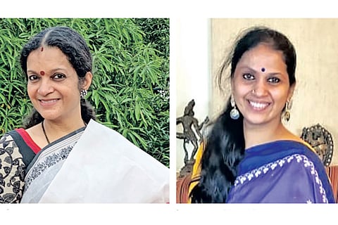 Janaki Sabesh (L); Poornima Kaushik