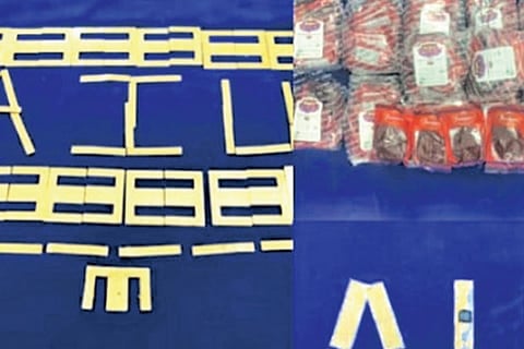 Gold, saffron worth nearly Rs 1 cr seized at Chennai airport