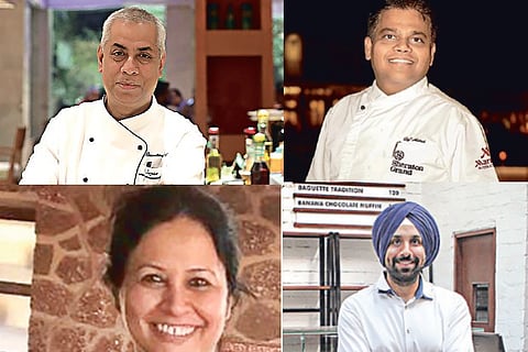 From Clockwise: Sujan Mukherjee, Mukesh Sharma, Japtej Ahluwalia, Neelima Sriram