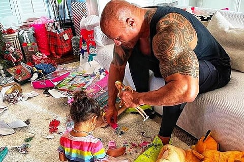 Dwayne Johnson shares experience of playing with daughter's Barbie