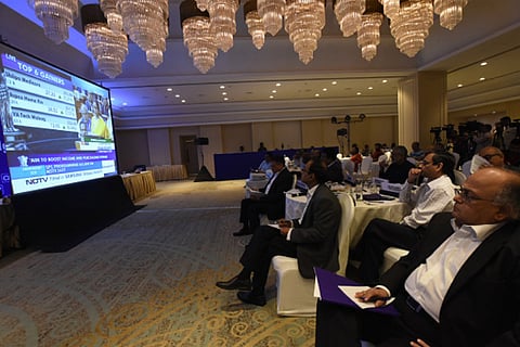 CII members watching the budget presentation in Chennai