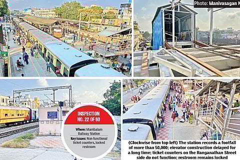 Delay in erecting escalator irks rail commuters at Mambalam