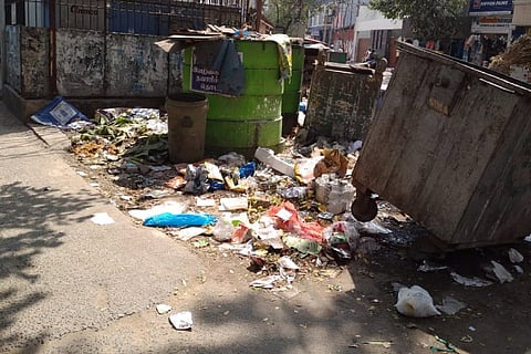 The dumped garbage has increased mosquito menace in the area