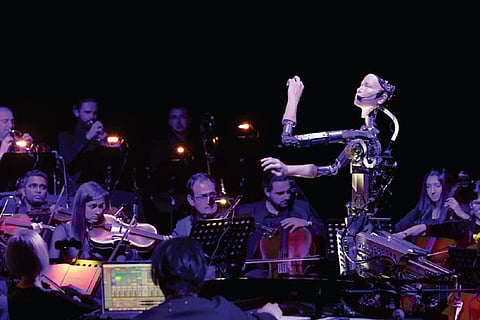 Now, enjoy a Mozart symphony conducted by AI