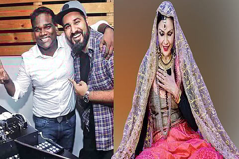 Arasu Dennis with DJ Tarun Andrew Philip; Anita Ratnam