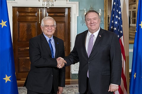 Pompeo, Borrell Discuss Need to Return to Political Process in Syria - State Dept
